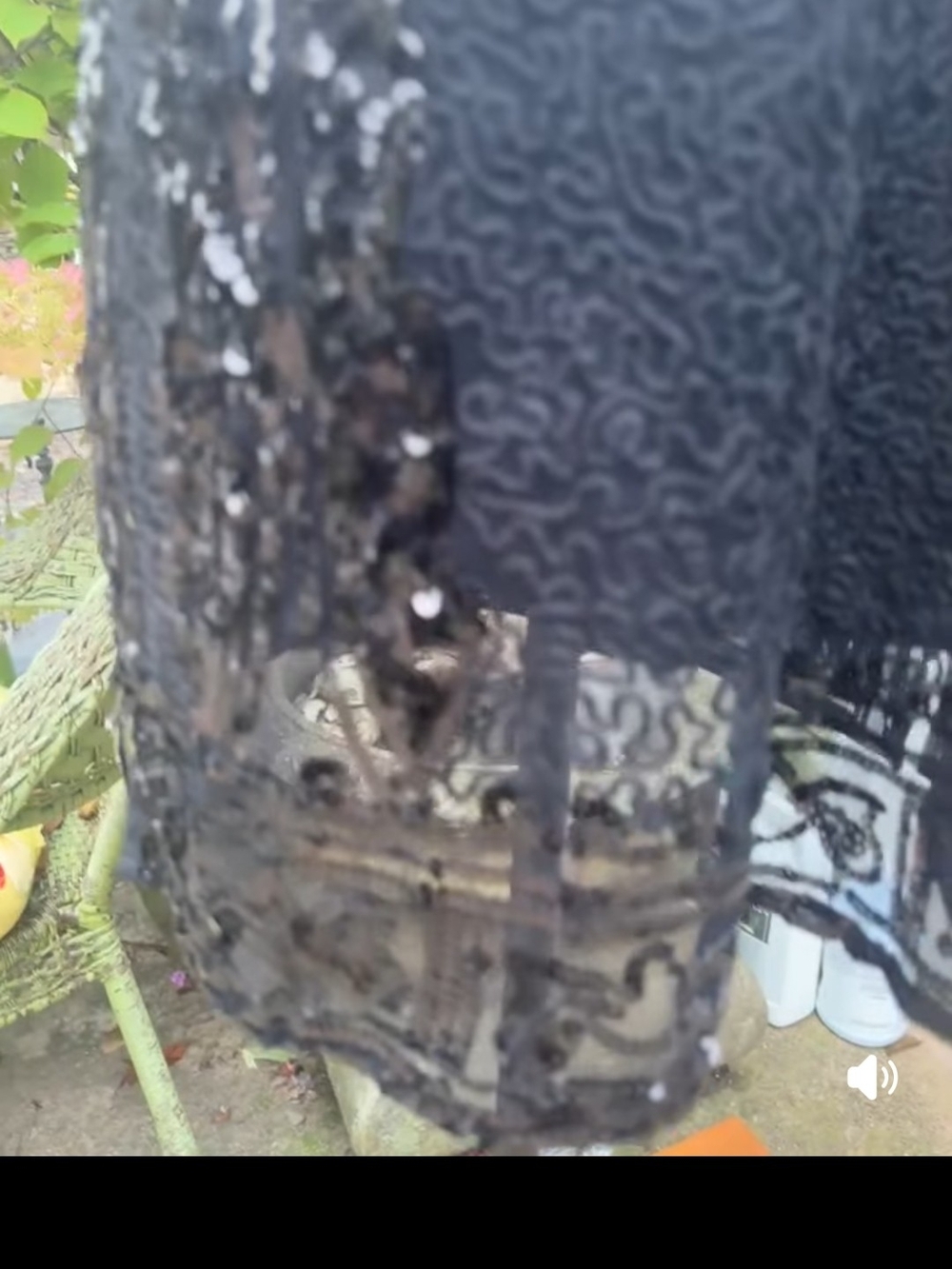 Black Beaded Lace Overlay Blouse